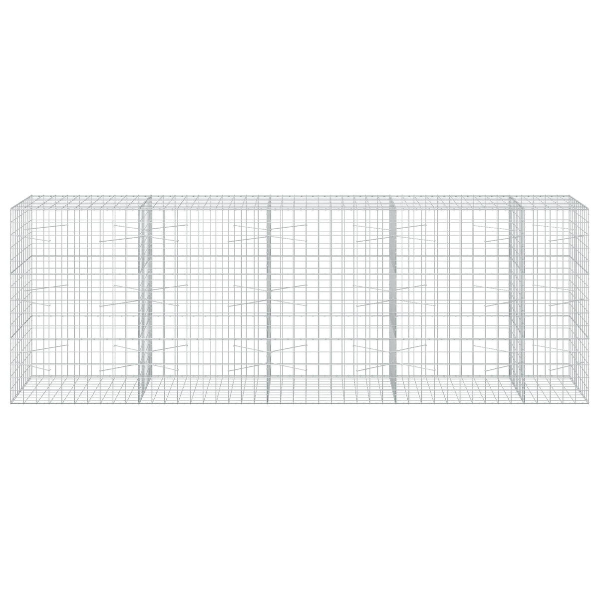 vidaXL Gabion z drutem 5 mm i siatką 10x10 cm 450x100x150 cm