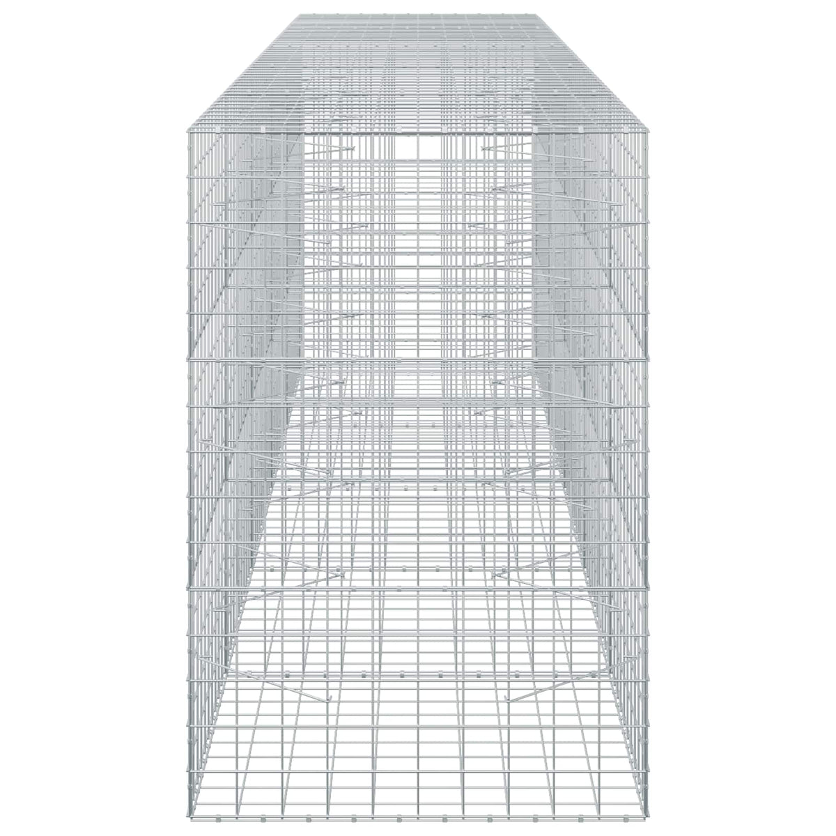 vidaXL Gabion z drutem 5 mm i siatką 10x10 cm 500x100x150 cm