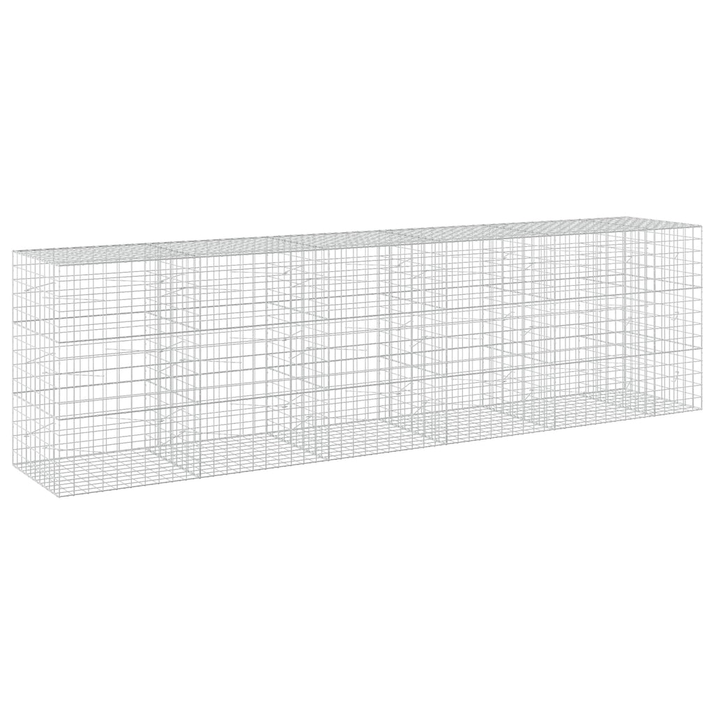 vidaXL Gabion z drutem 5 mm i siatką 10x10 cm 550x100x150 cm
