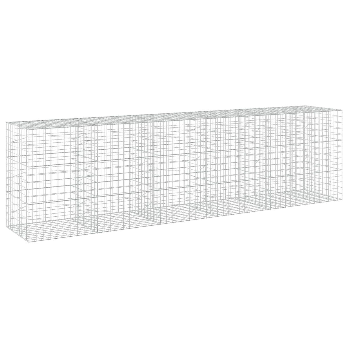 vidaXL Gabion z drutem 5 mm i siatką 10x10 cm 550x100x150 cm