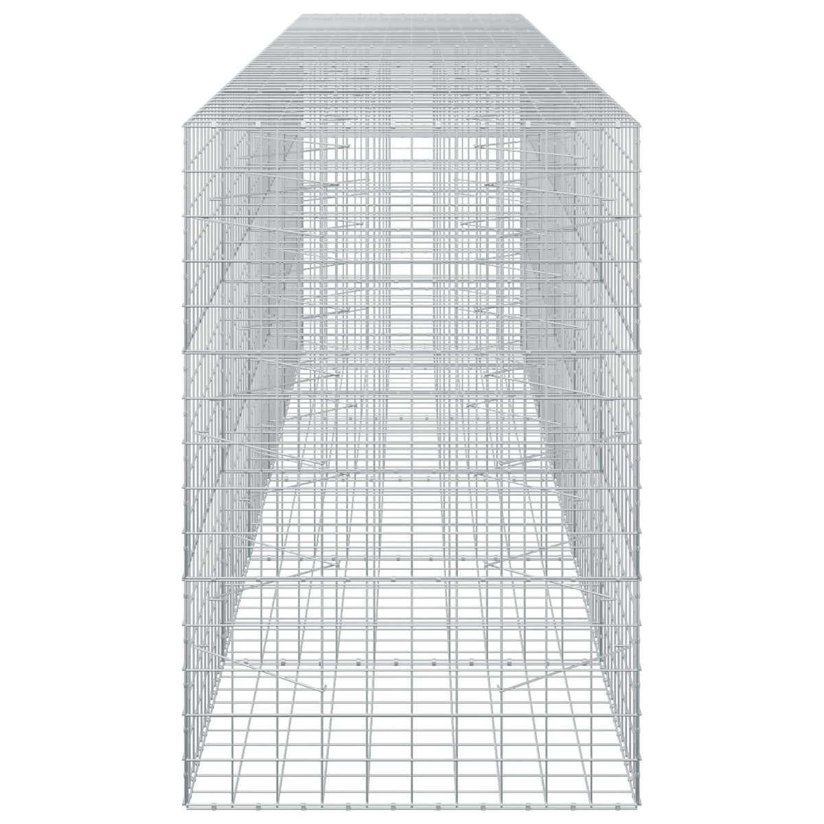 vidaXL Gabion z drutem 5 mm i siatką 10x10 cm 550x100x150 cm