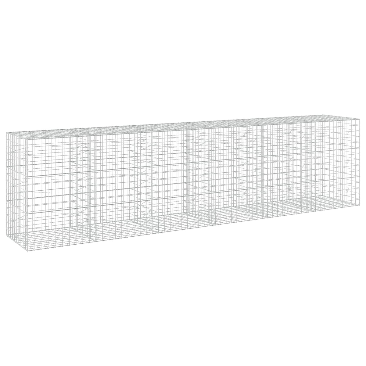 vidaXL Gabion z drutem 5 mm i siatką 10x10 cm 600x100x150 cm