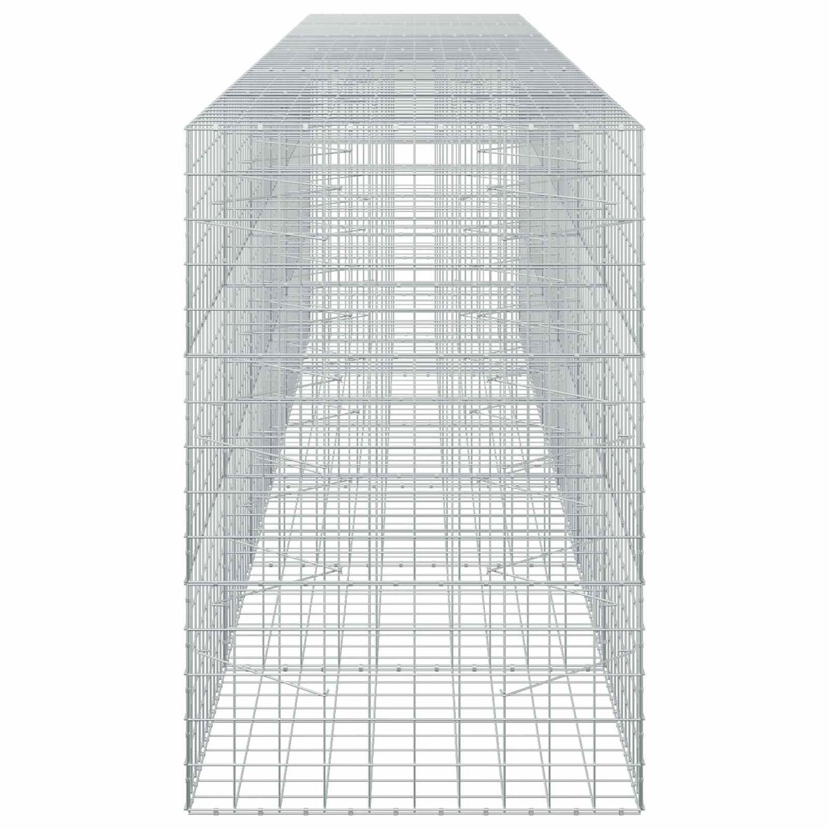 vidaXL Gabion z drutem 5 mm i siatką 10x10 cm 600x100x150 cm