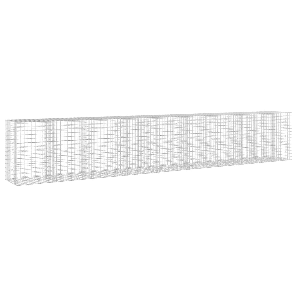 vidaXL Gabion z drutem 5 mm i siatką 10x10 cm 900x100x150 cm