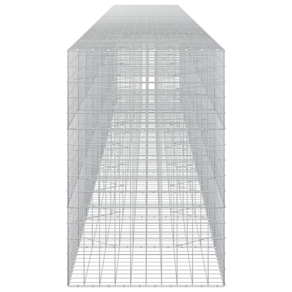 vidaXL Gabion z drutem 5 mm i siatką 10x10 cm 1000x100x150 cm