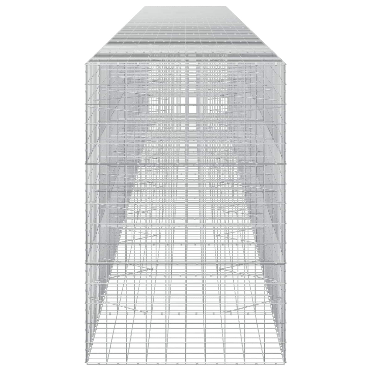 vidaXL Gabion z drutem 5 mm i siatką 10x10 cm 1000x100x150 cm