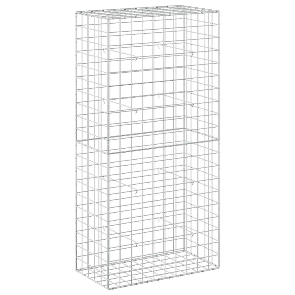 vidaXL Gabion z drutu 5 mm i siatką 10x10 cm 50x100x200 cm