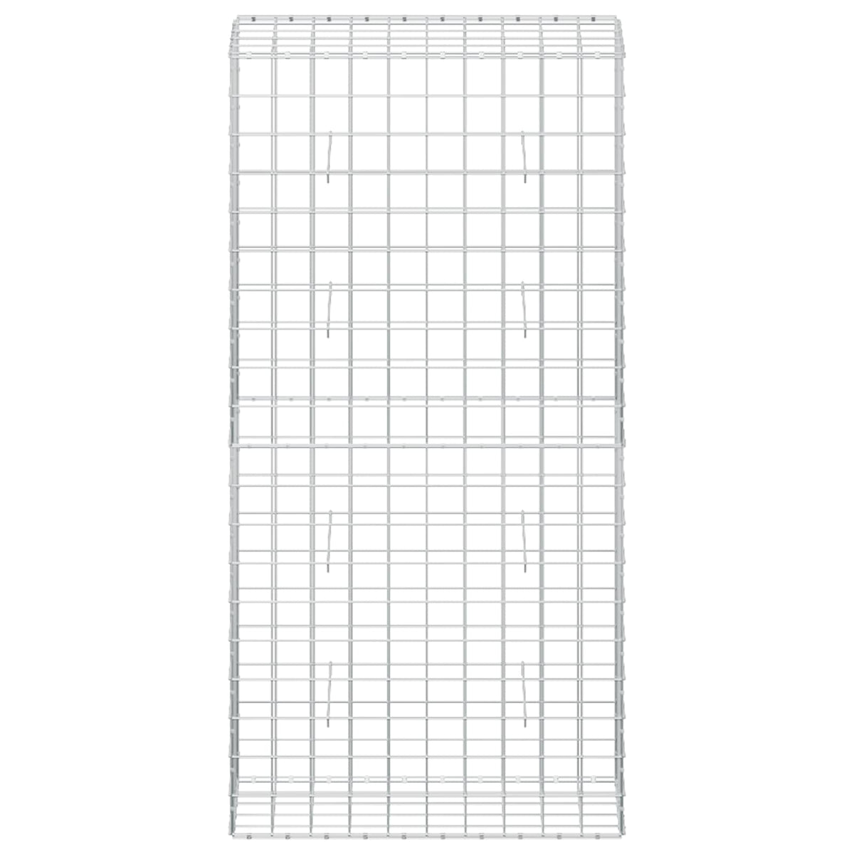 vidaXL Gabion z drutu 5 mm i siatką 10x10 cm 50x100x200 cm