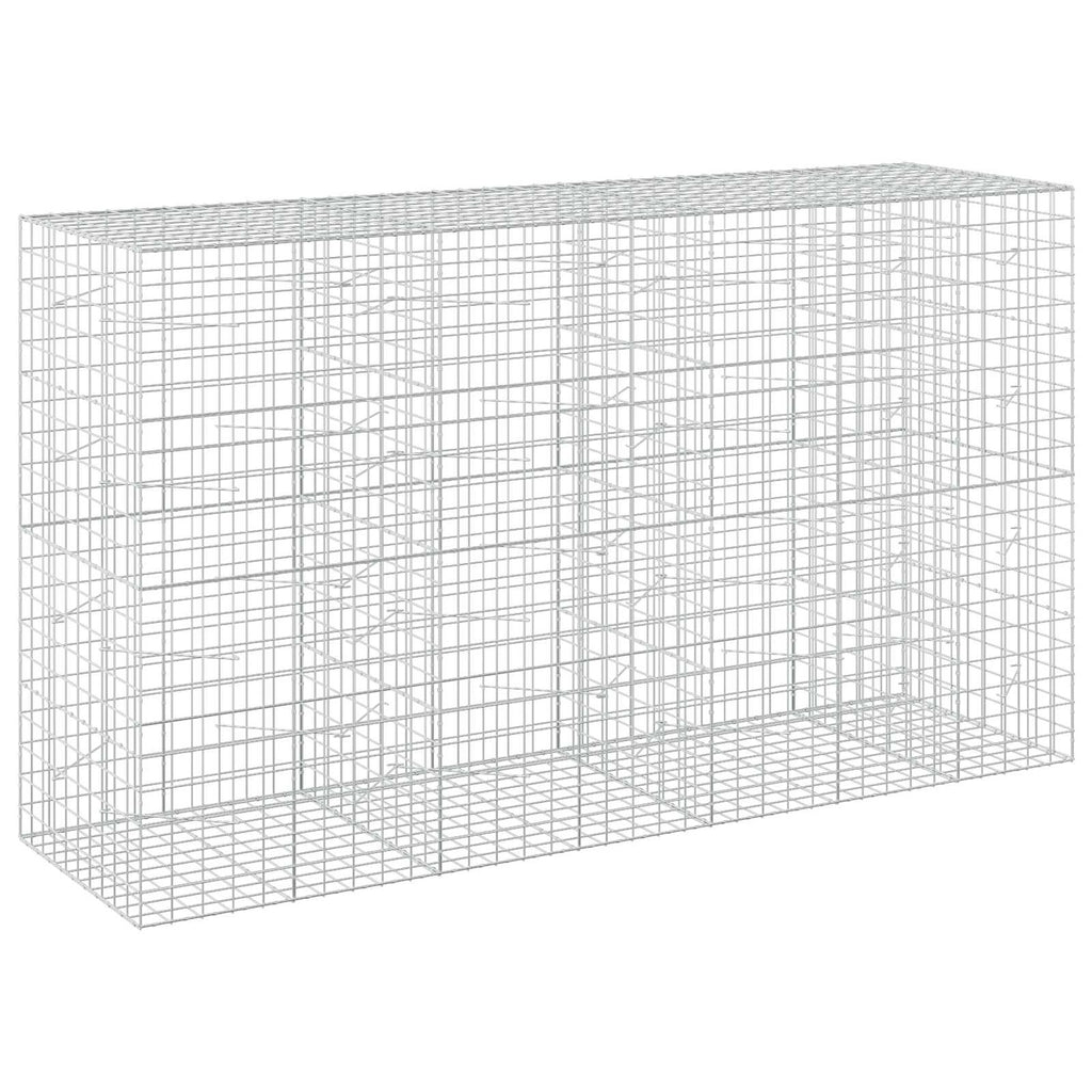 vidaXL Gabion z drutem 5 mm i siatką 10x10 cm 350x100x200 cm