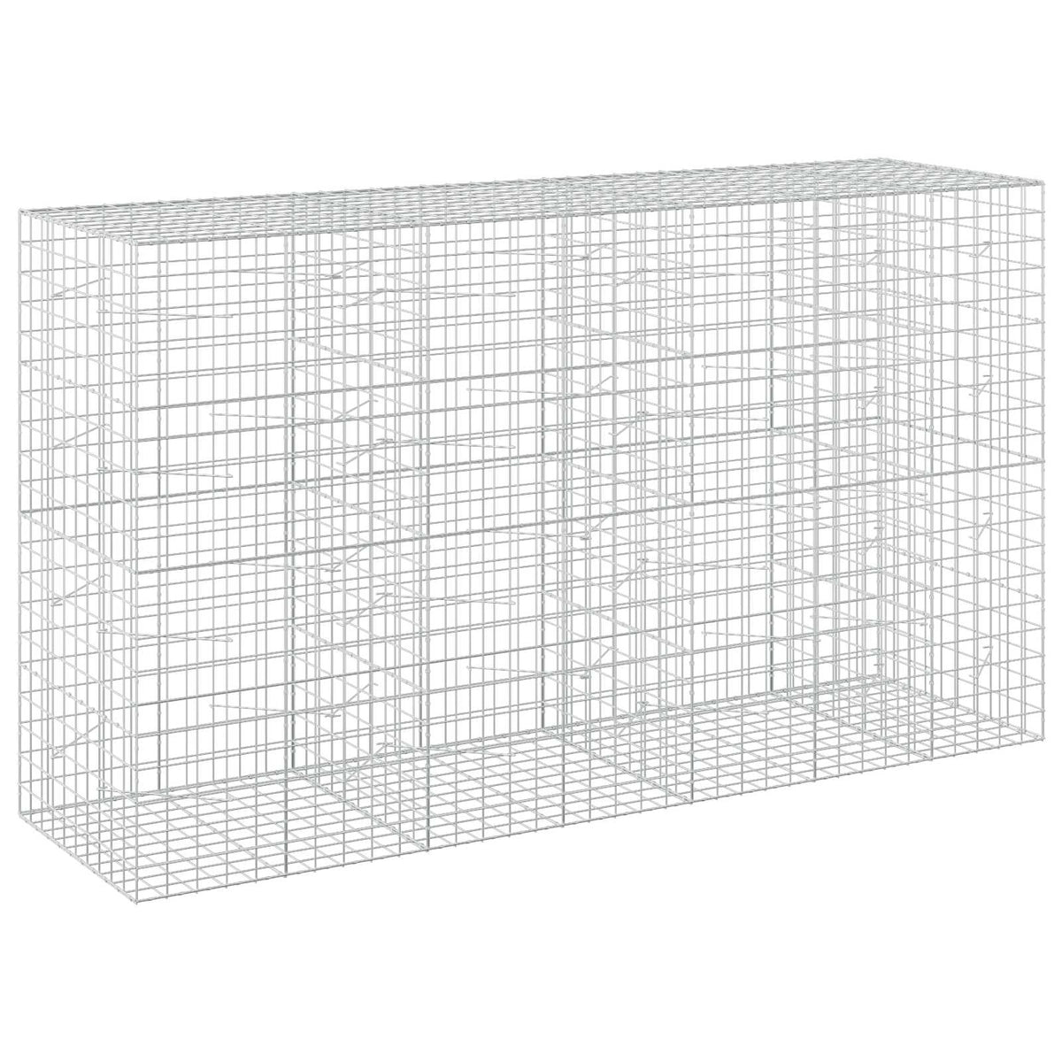 vidaXL Gabion z drutem 5 mm i siatką 10x10 cm 350x100x200 cm