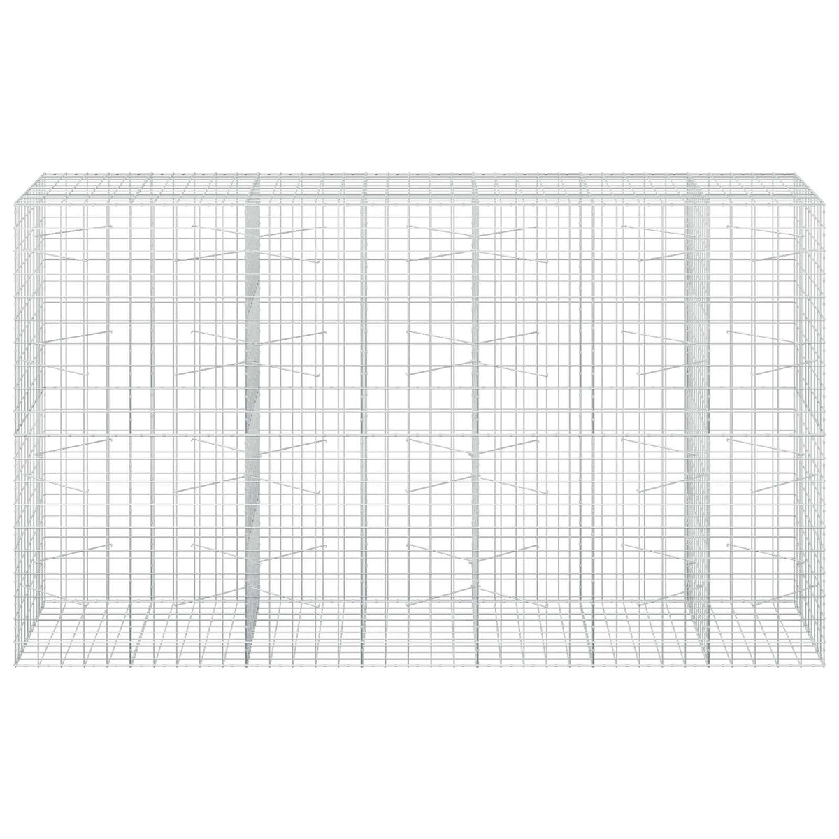 vidaXL Gabion z drutem 5 mm i siatką 10x10 cm 350x100x200 cm