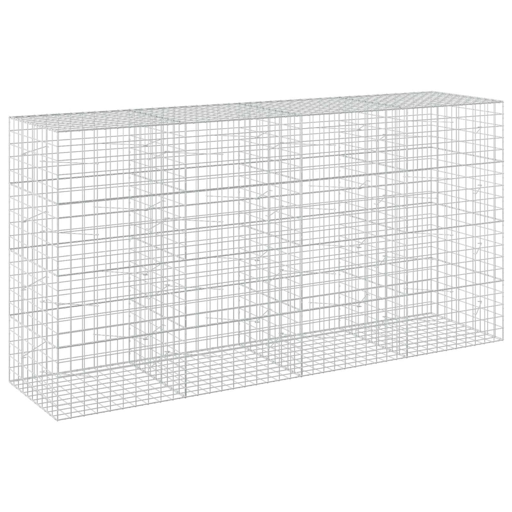 vidaXL Gabion z drutem 5 mm i siatką 10x10 cm 400x100x200 cm