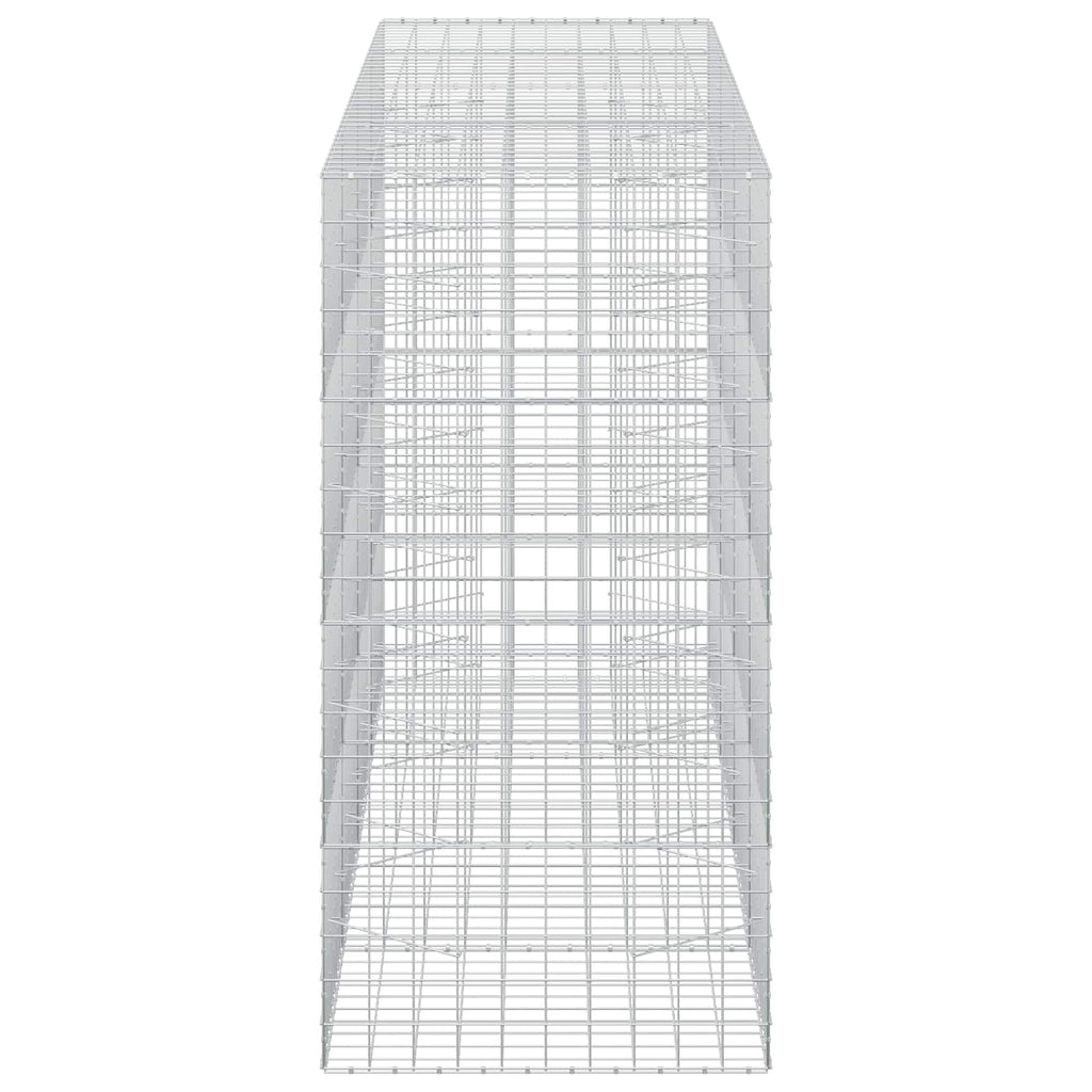 vidaXL Gabion z drutem 5 mm i siatką 10x10 cm 400x100x200 cm