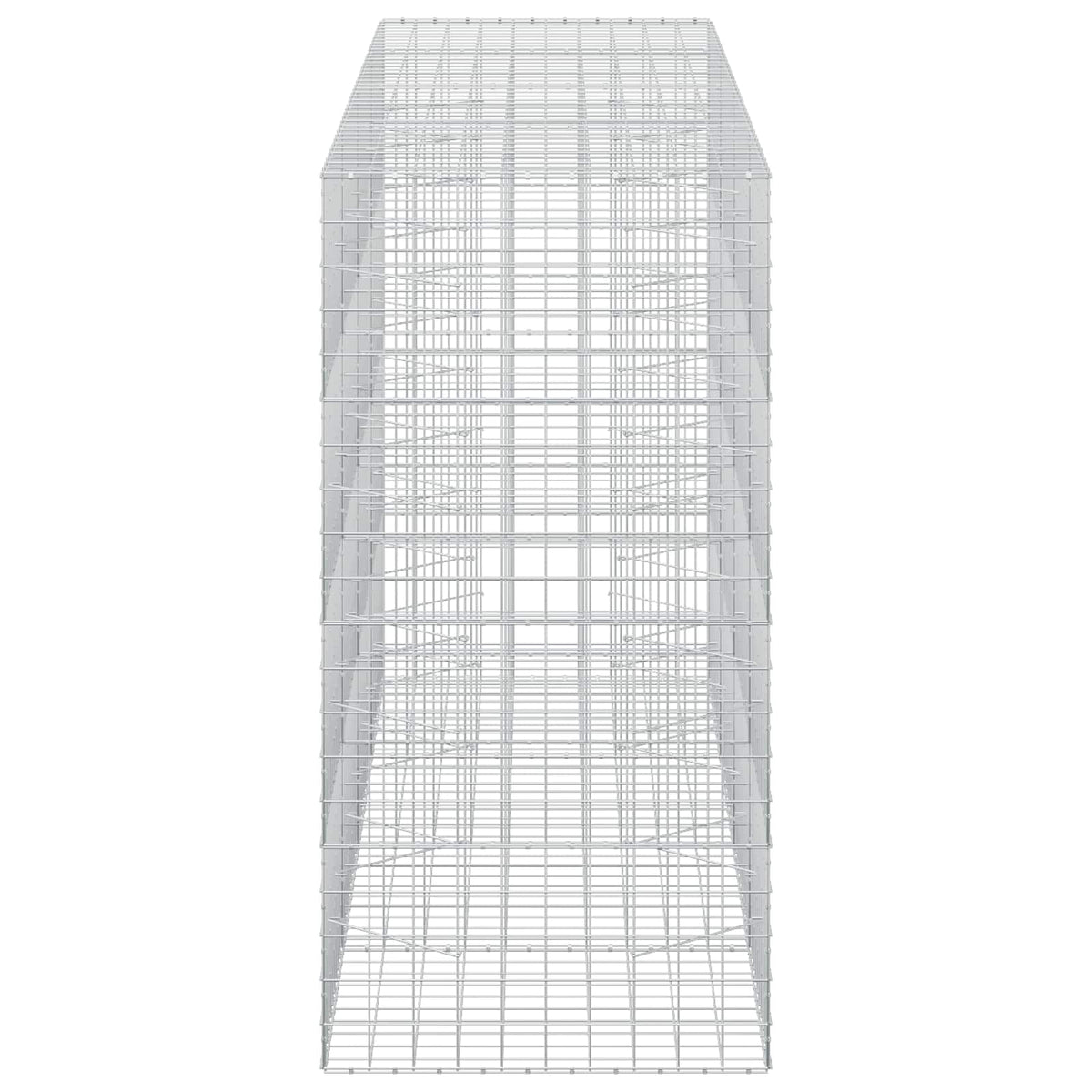 vidaXL Gabion z drutem 5 mm i siatką 10x10 cm 400x100x200 cm