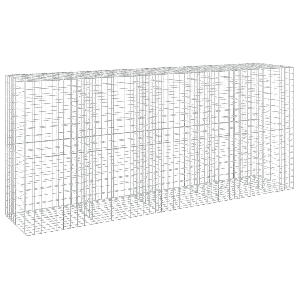 vidaXL Gabion z drutem 5 mm i siatką 10x10 cm 450x100x200 cm