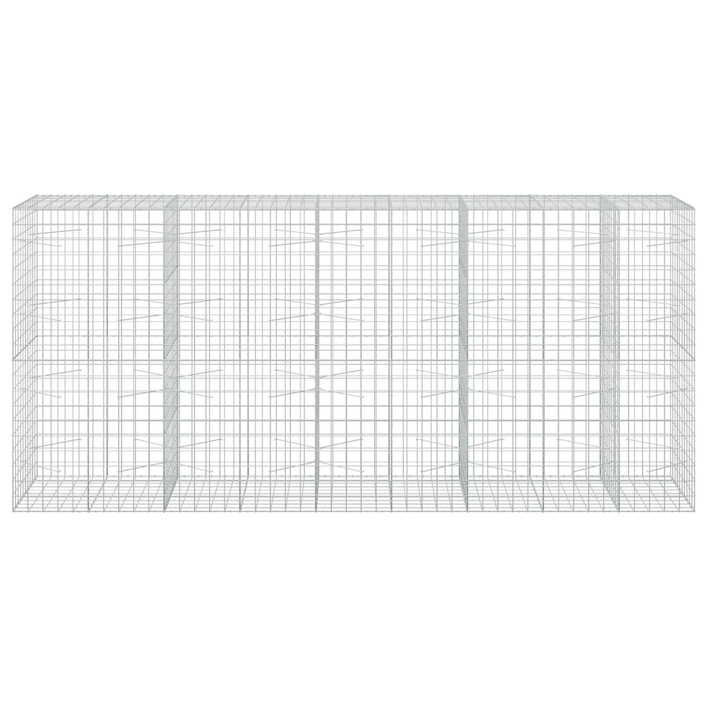 vidaXL Gabion z drutem 5 mm i siatką 10x10 cm 450x100x200 cm