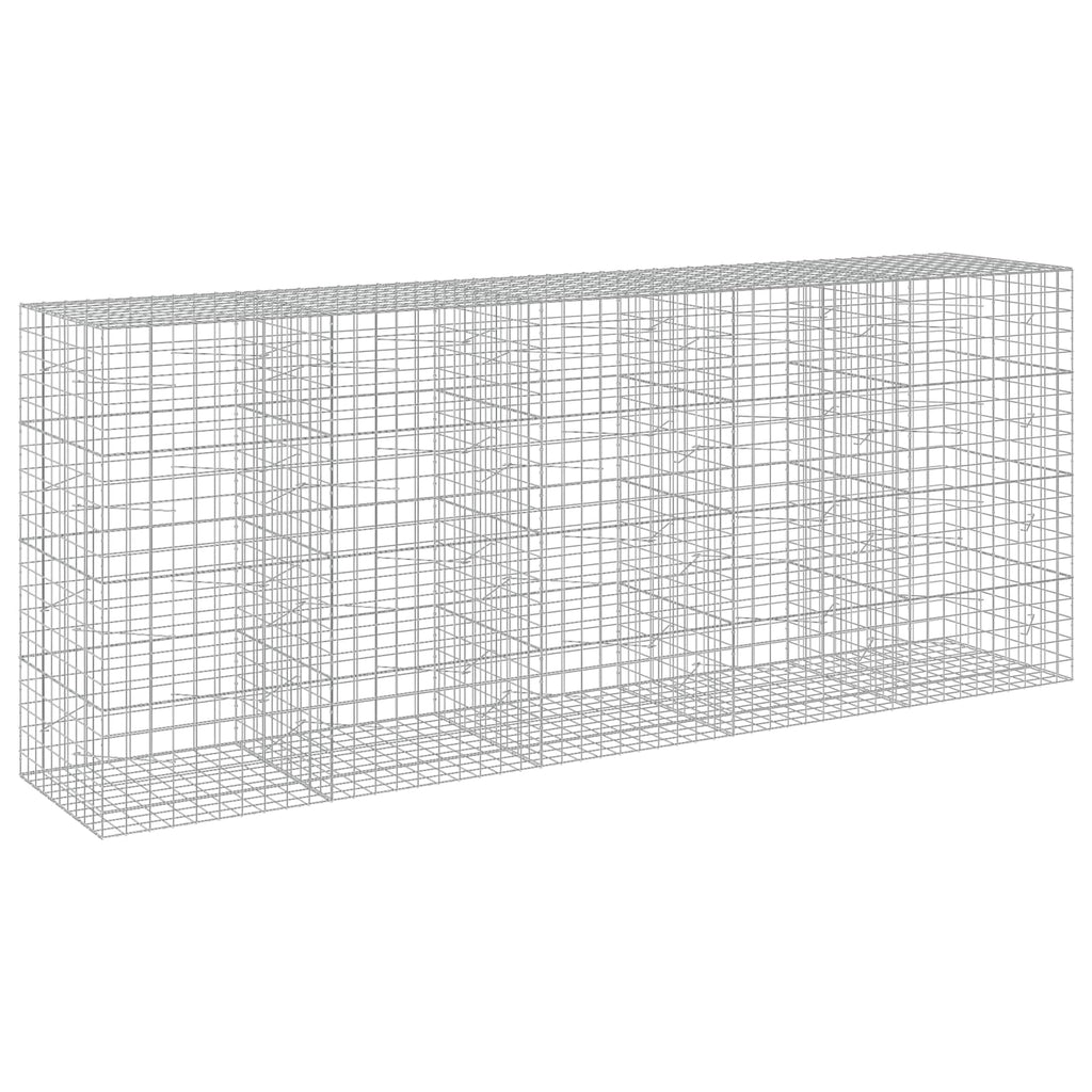 vidaXL Gabion z drutu 5 mm i siatką 10x10 cm 500x100x200 cm