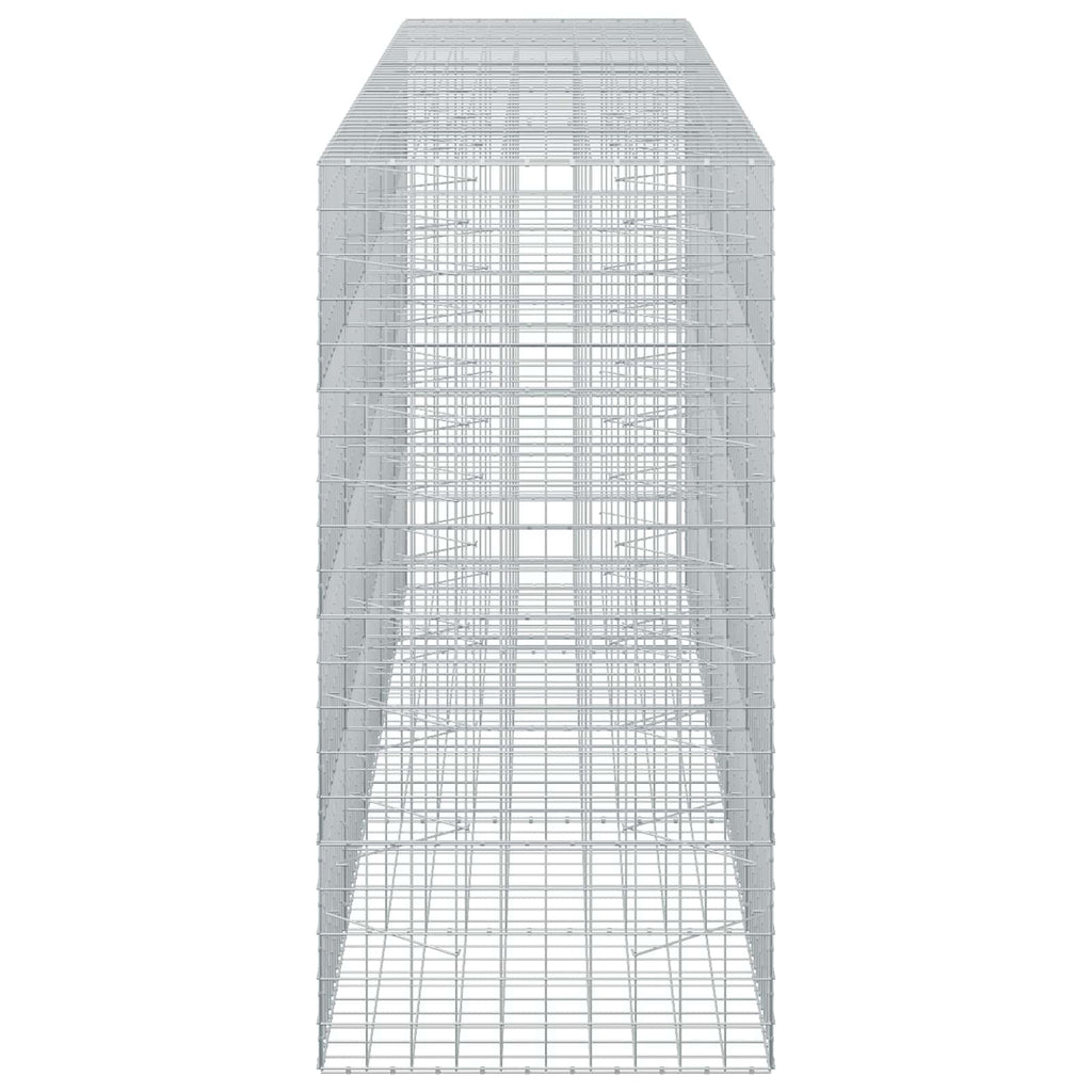 vidaXL Gabion z drutu 5 mm i siatką 10x10 cm 500x100x200 cm