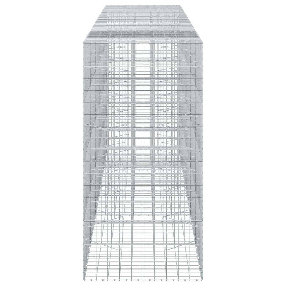 vidaXL Gabion z drutu 5 mm i siatką 10x10 cm 500x100x200 cm