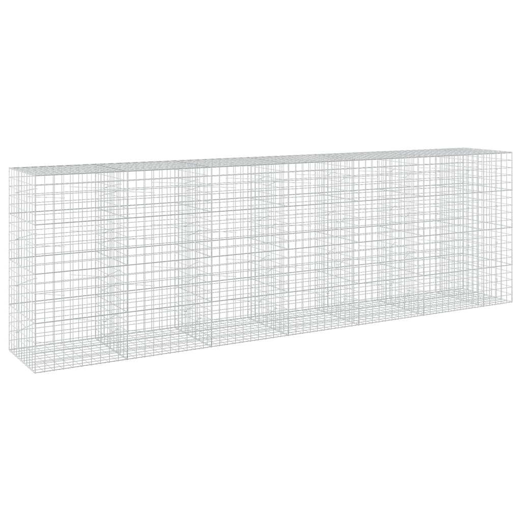 vidaXL Gabion z drutem 5 mm i siatką 10x10 cm 650x100x200 cm