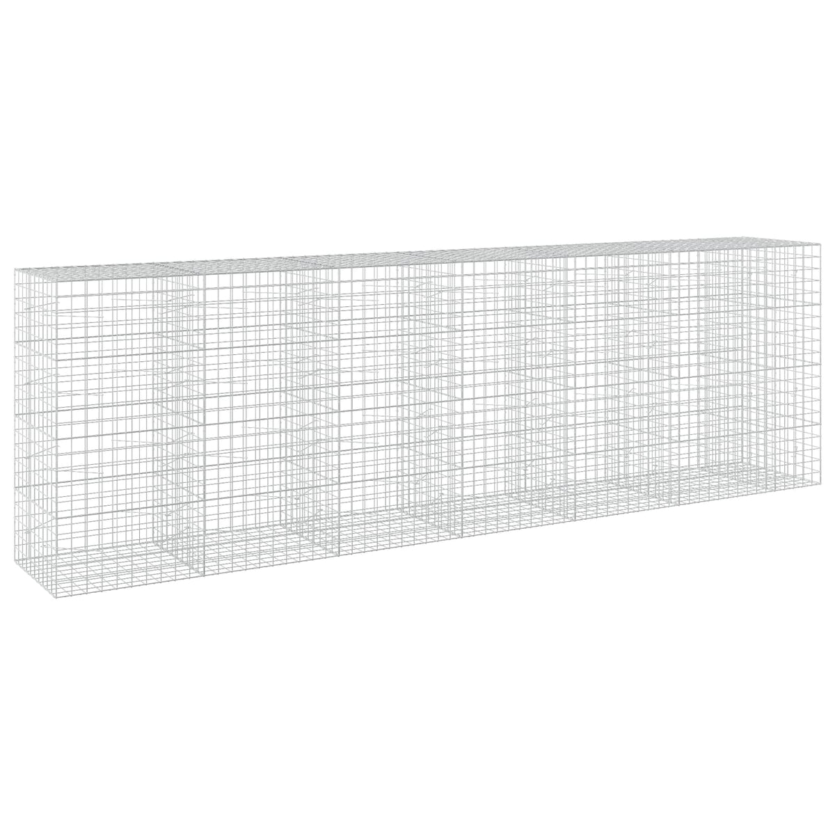 vidaXL Gabion z drutem 5 mm i siatką 10x10 cm 650x100x200 cm
