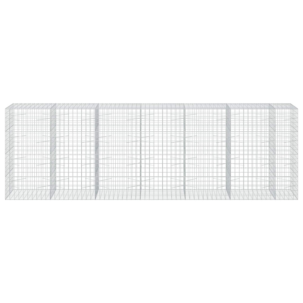vidaXL Gabion z drutem 5 mm i siatką 10x10 cm 650x100x200 cm