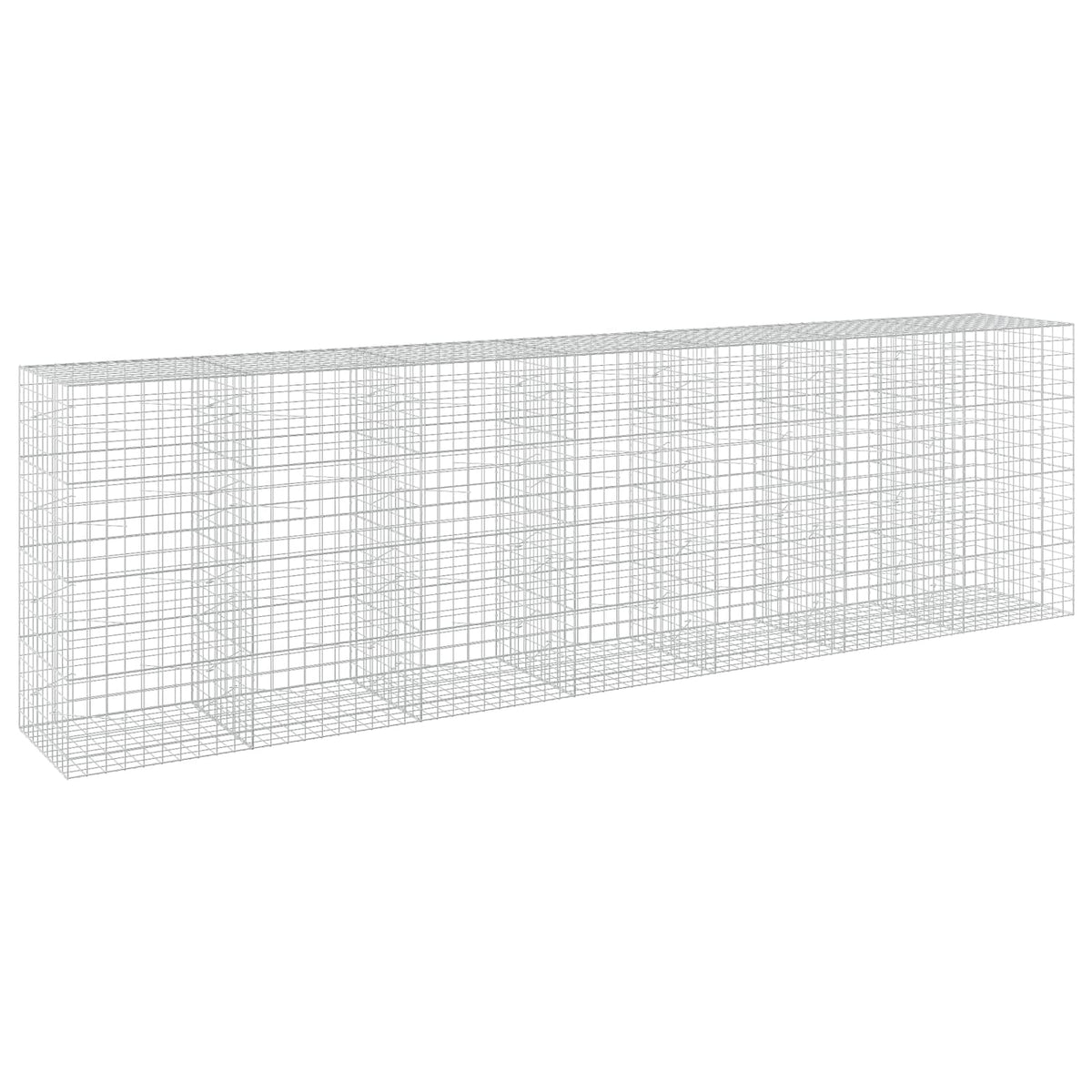 vidaXL Gabion z drutem 5 mm i siatką 10x10 cm 700x100x200 cm