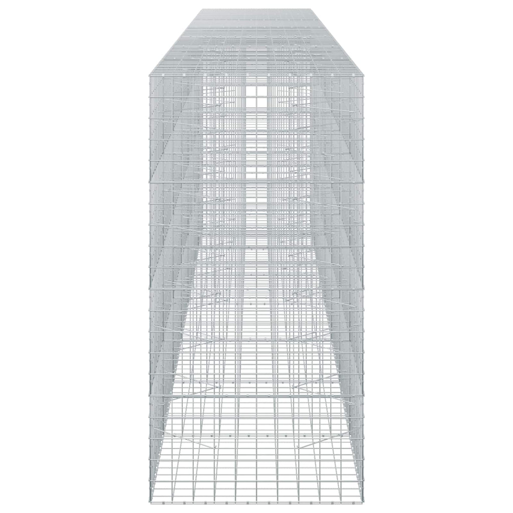 vidaXL Gabion z drutem 5 mm i siatką 10x10 cm 700x100x200 cm