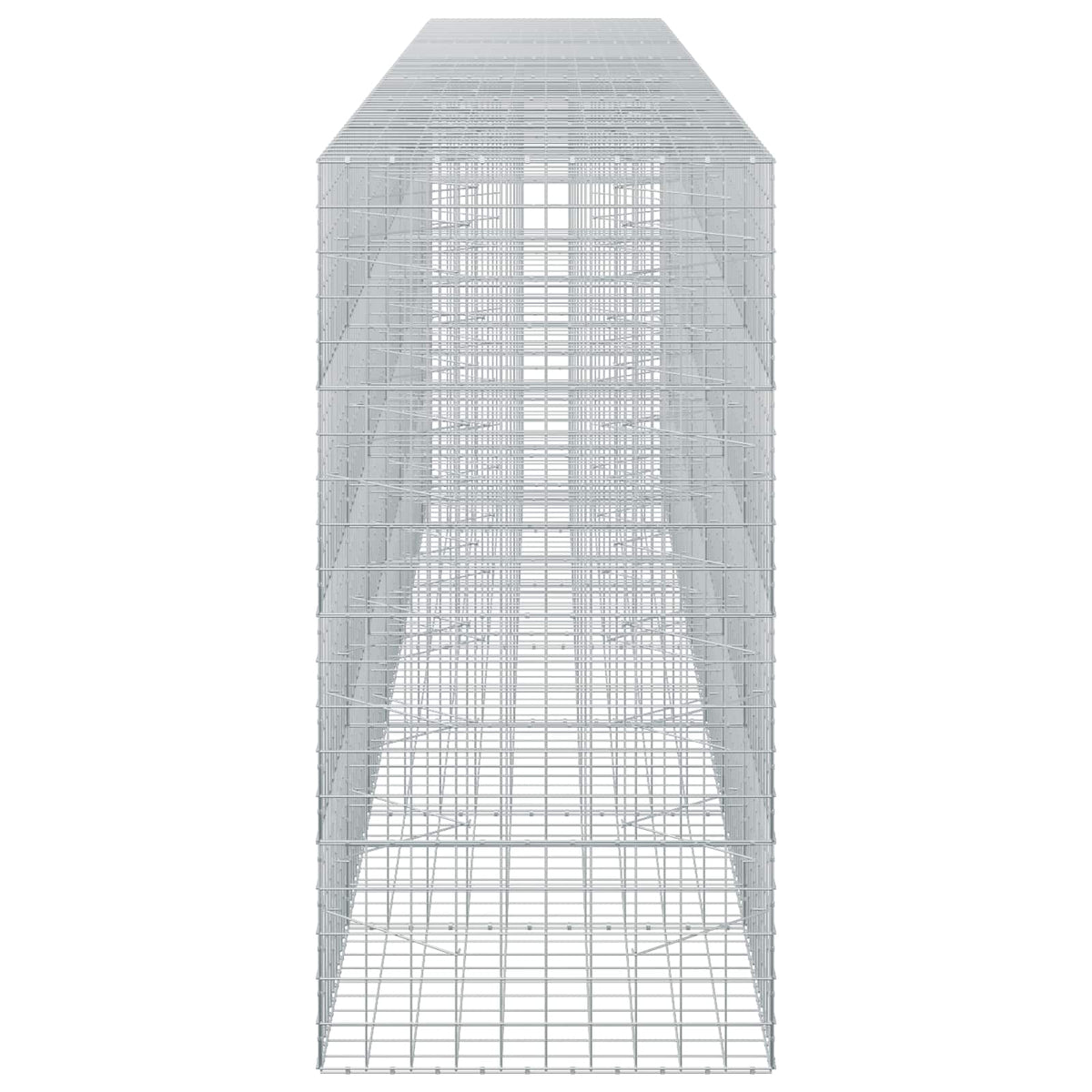 vidaXL Gabion z drutem 5 mm i siatką 10x10 cm 700x100x200 cm