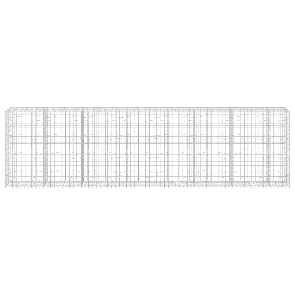 vidaXL Gabion z drutem 5 mm i siatką 10x10 cm 750x100x200 cm