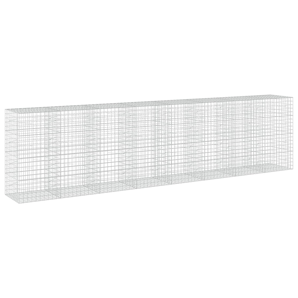 vidaXL Gabion z drutem 5 mm i siatką 10x10 cm 800x100x200 cm
