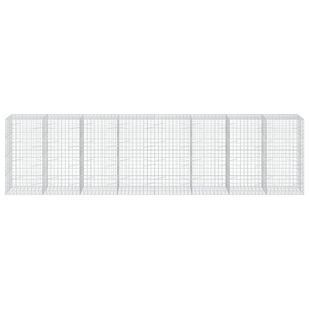 vidaXL Gabion z drutem 5 mm i siatką 10x10 cm 800x100x200 cm