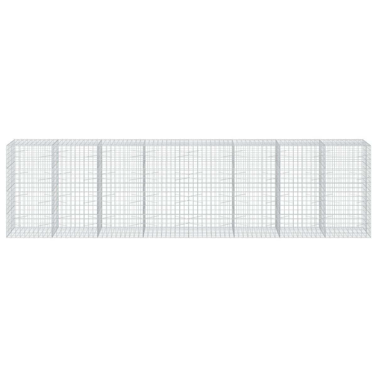 vidaXL Gabion z drutem 5 mm i siatką 10x10 cm 800x100x200 cm