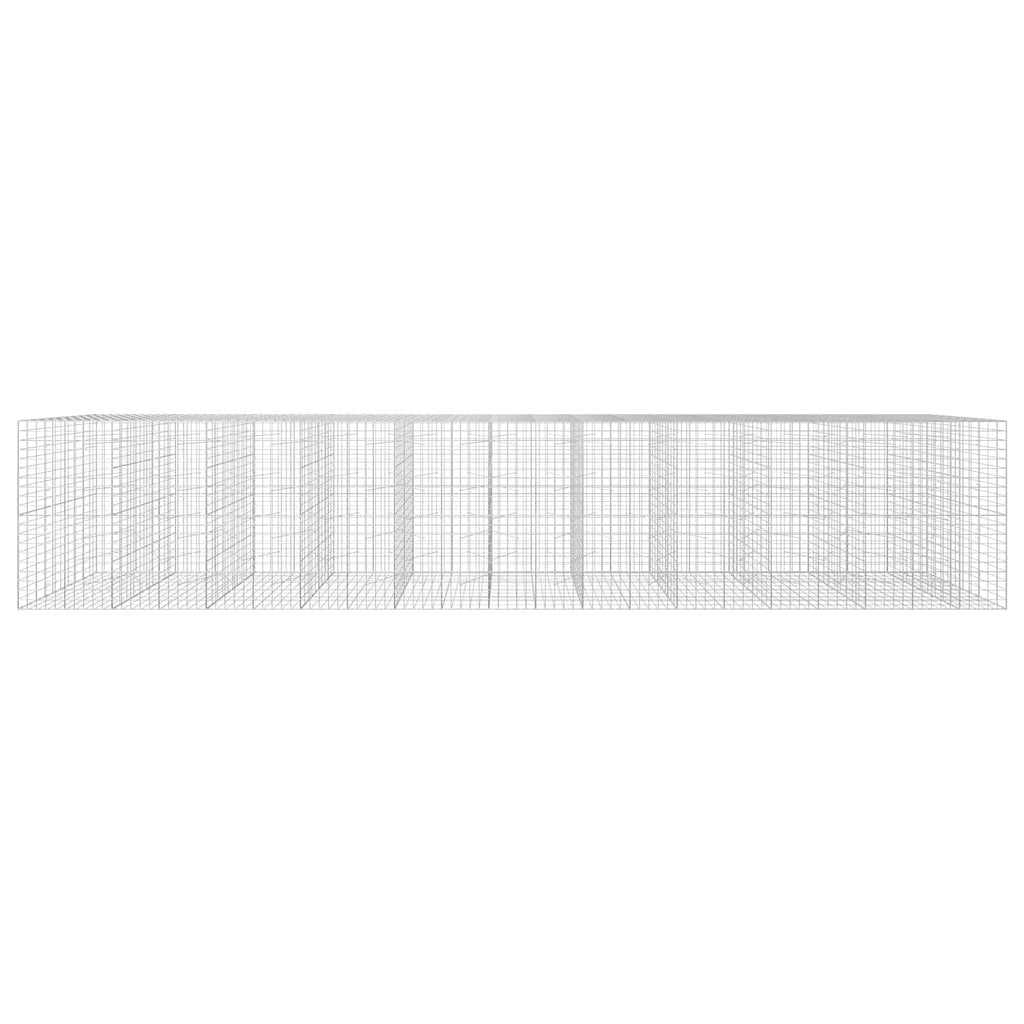 vidaXL Gabion z drutem 5 mm i siatką 10x10 cm 1050x100x200 cm