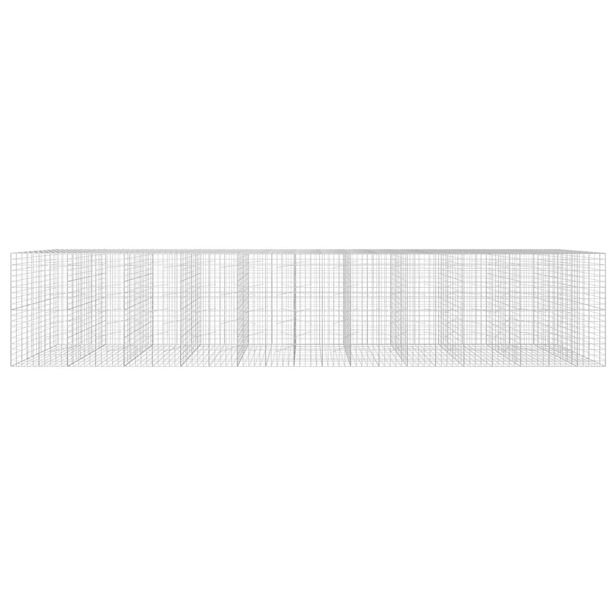 vidaXL Gabion z drutem 5 mm i siatką 10x10 cm 1050x100x200 cm