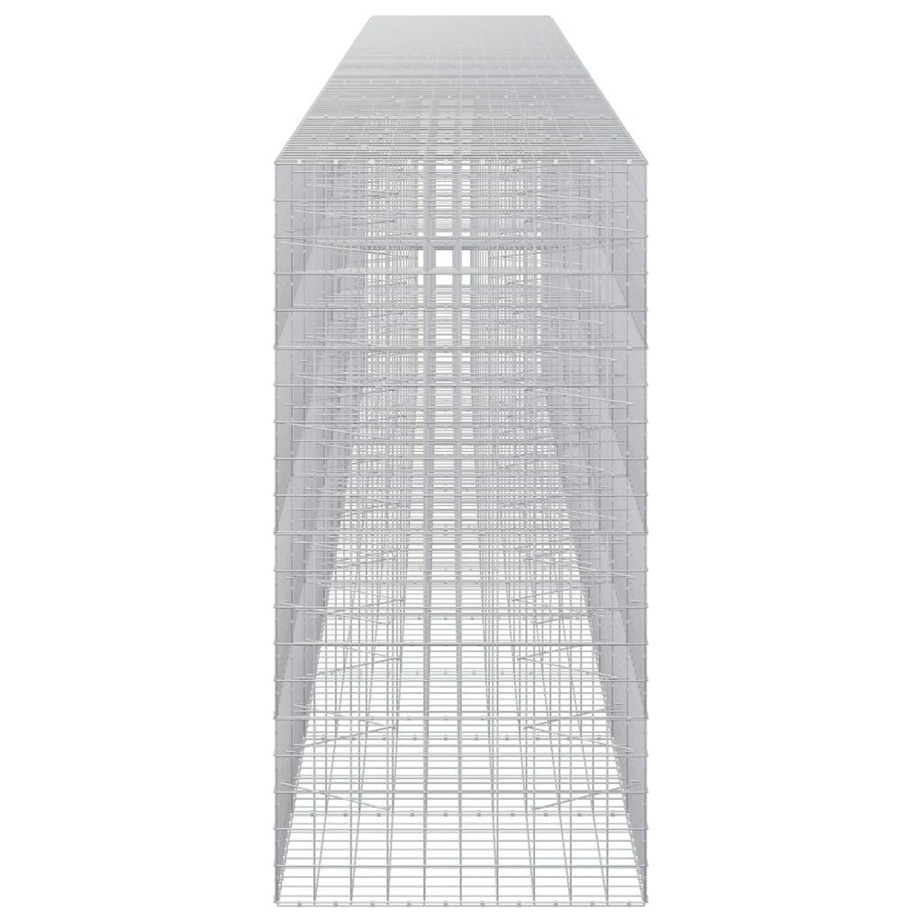 vidaXL Gabion z drutem 5 mm i siatką 10x10 cm 1100x100x200 cm