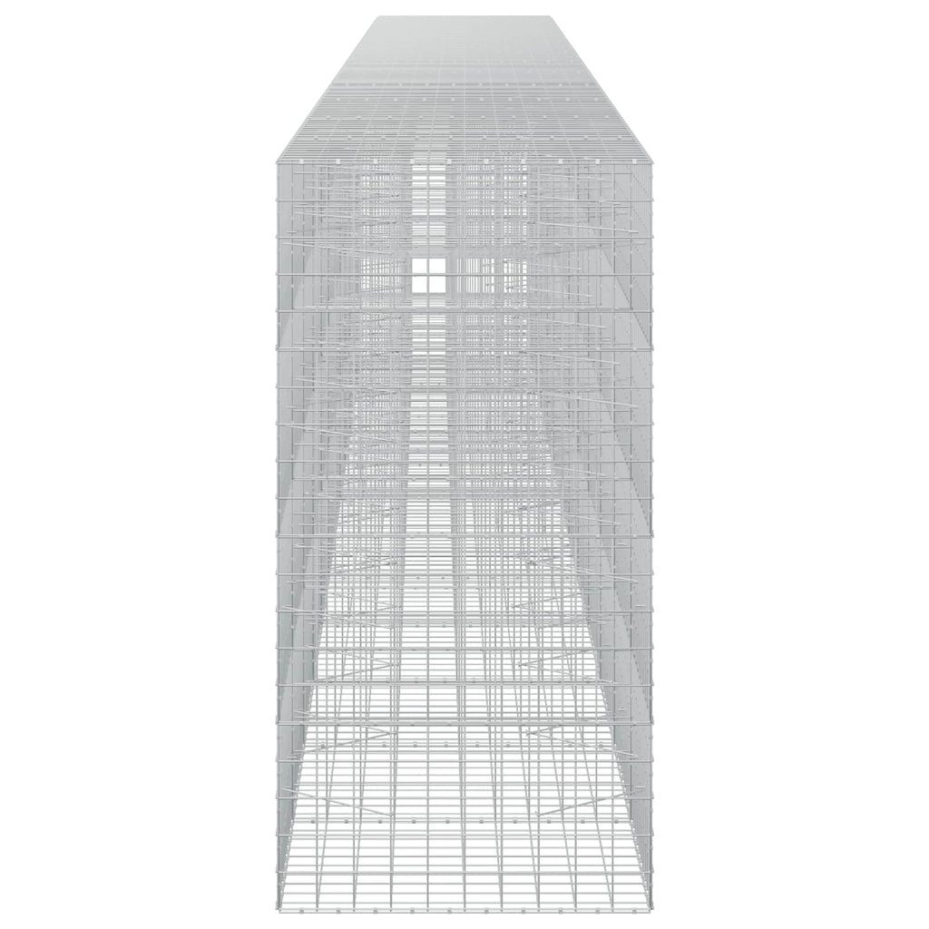 vidaXL Gabion z drutem 5 mm i siatką 10x10 cm 1200x100x200 cm