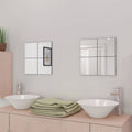vidaXL Lustra 8 szt. srebrny 20,5 x 20,5 x 0,4 cm
