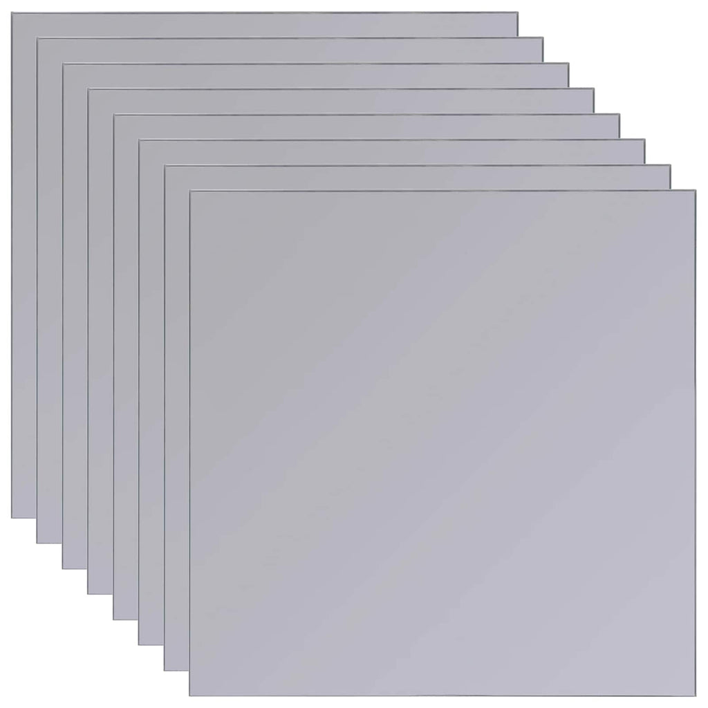 vidaXL Lustra 8 szt. srebrny 20,5 x 20,5 x 0,4 cm