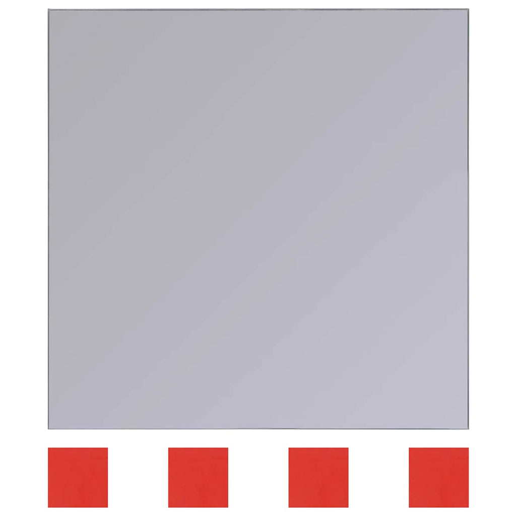 vidaXL Lustra 8 szt. srebrny 20,5 x 20,5 x 0,4 cm