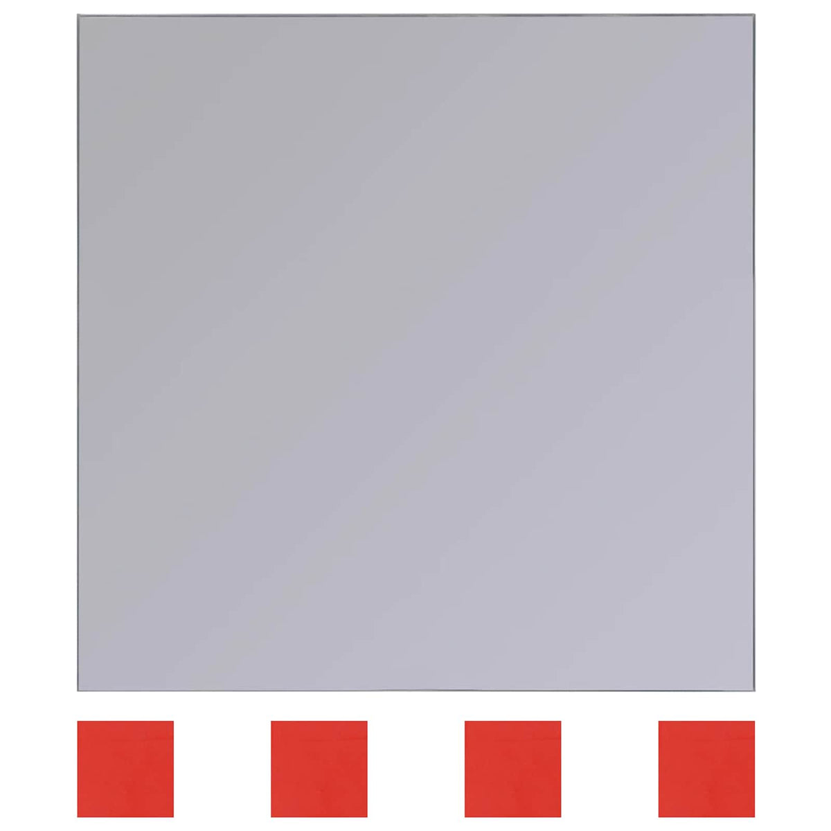 vidaXL Lustra 8 szt. srebrny 20,5 x 20,5 x 0,4 cm