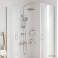vidaXL System Prysznicowy chromowany Stal nierdzewna 21 x 48 x 112 cm
