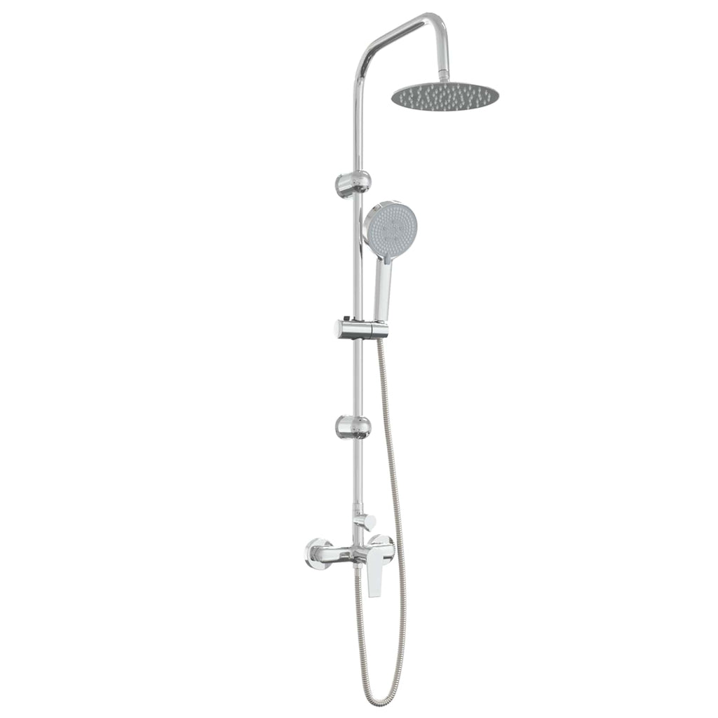 vidaXL System Prysznicowy chromowany Stal nierdzewna 21 x 48 x 112 cm