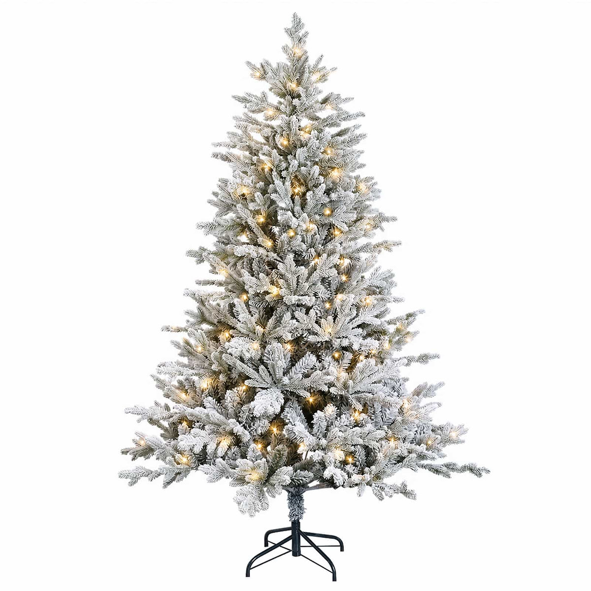 vidaXL Sztuczna choinka z zawiasami 120 cm 150 LED Ciepła biel