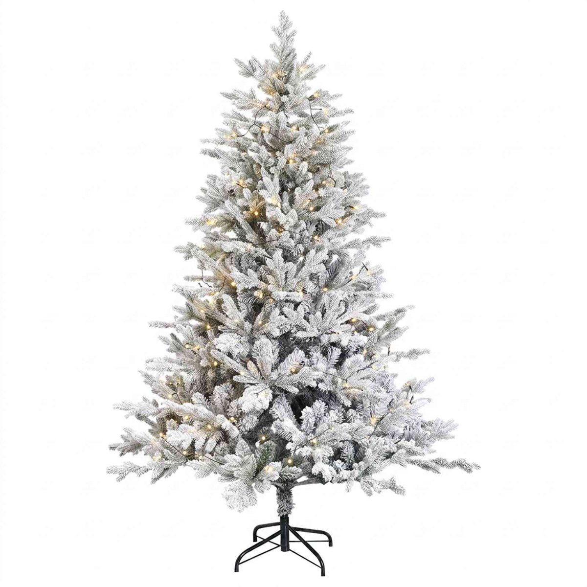 vidaXL Sztuczna choinka z zawiasami 150 cm 150 LED Ciepła biel