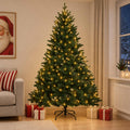 vidaXL Sztuczna choinka z zawiasami 120 cm 150 LED Ciepła biel
