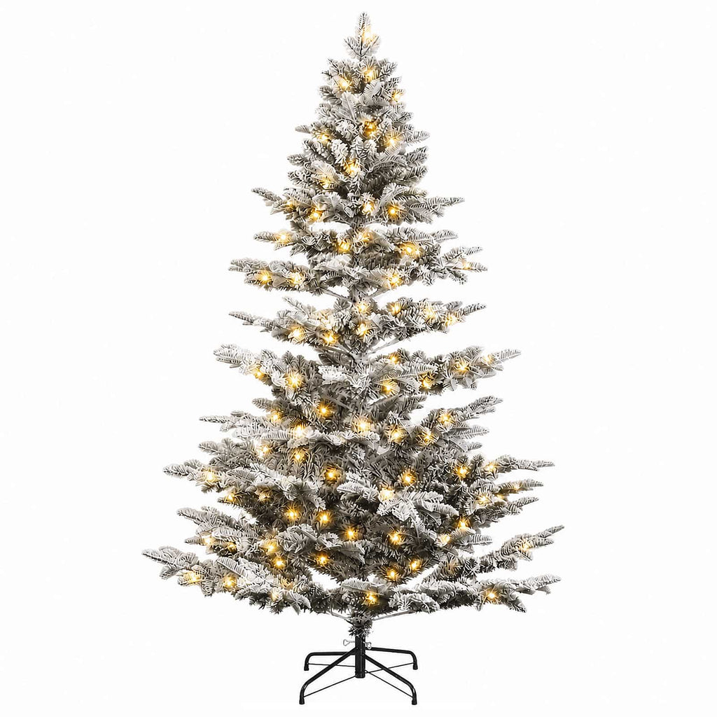 vidaXL Sztuczna choinka z zawiasami 150 cm 150 LED Ciepła biel