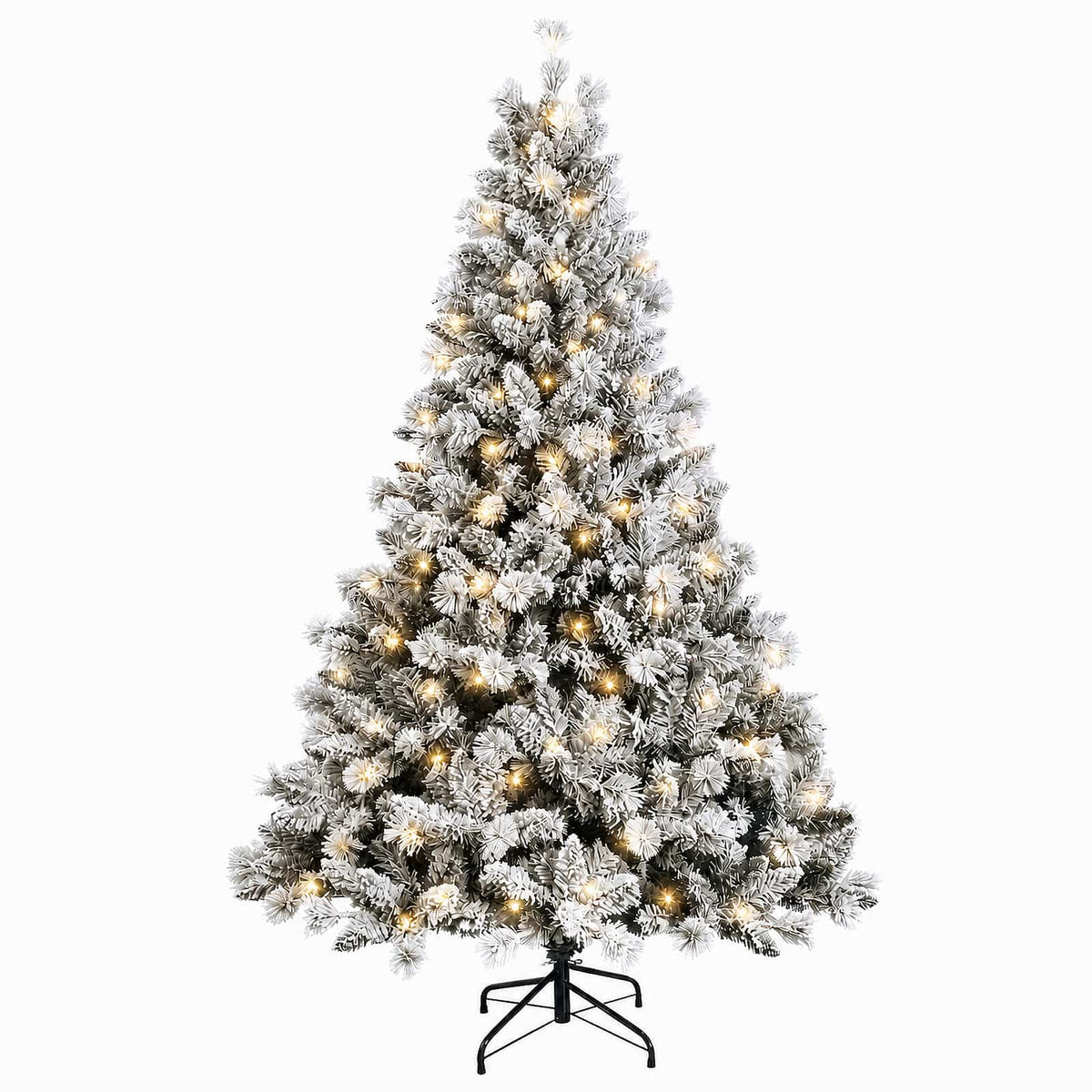 vidaXL Sztuczna choinka z zawiasami 150 cm 150 LED Ciepła biel