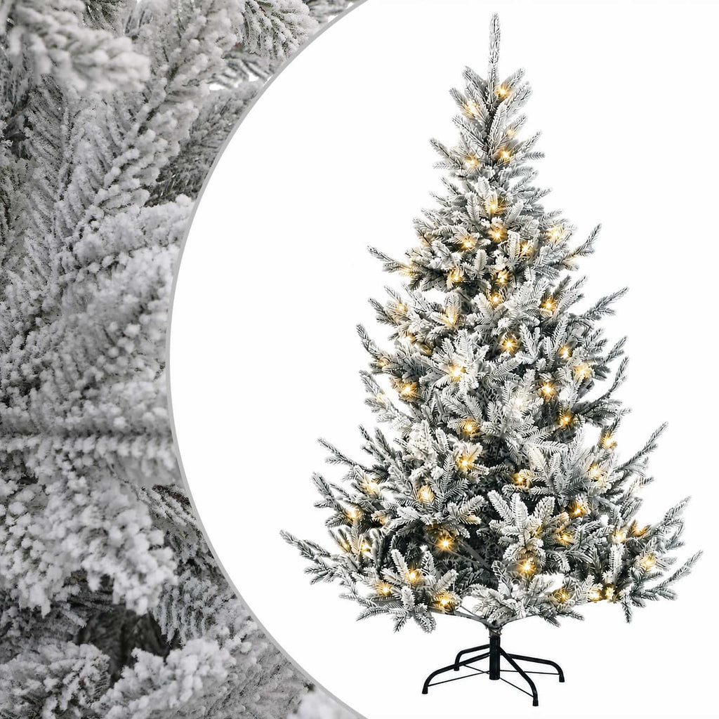 vidaXL Sztuczna choinka z zawiasami 120 cm 150 LED Ciepła biel