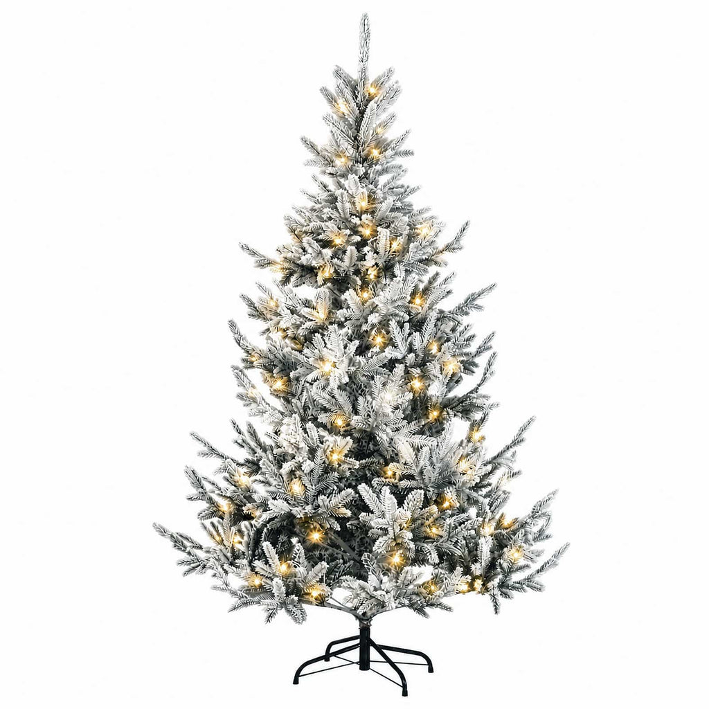 vidaXL Sztuczna choinka z zawiasami 150 cm 150 LED Ciepła biel